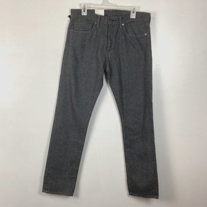 Levi's 511 Slim Fit Straight Leg Button Fly Selvedge Denim Jeans 34x32 NEW